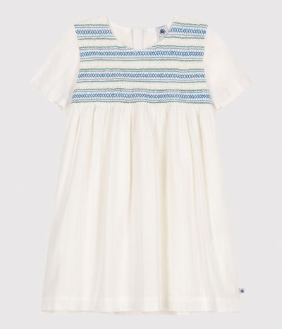 Robe enfant en coton manches courtes