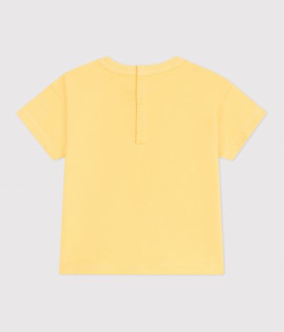 T-shirt bébé en coton à manches courtes uni