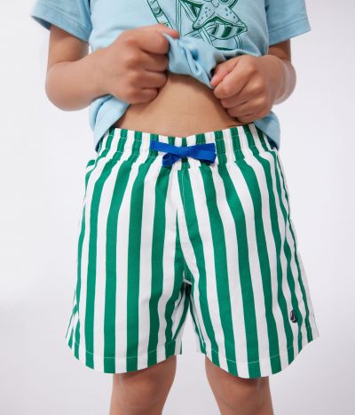 Short de bain enfant à rayures
