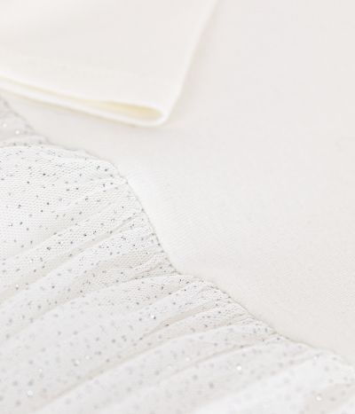 Robe en côte et tulle enfant fille