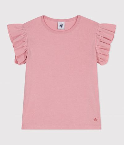 Teeshirt enfant en coton manches courtes uni