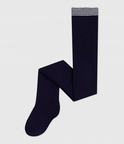 Collant bébé uni en jersey de coton