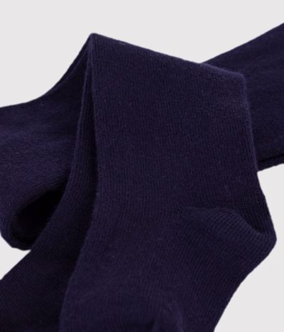 Collant bébé uni en jersey de coton