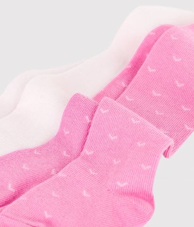Lot de 2 paires de collants bébé en jersey de coton