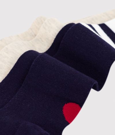 Lot de 2 paires de collants bébé en jersey de coton