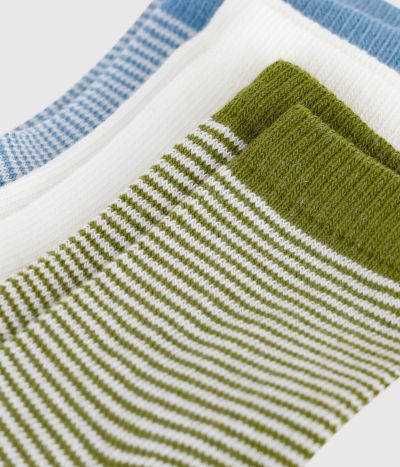 3 paires de chaussettes bébé en coton milleraie
