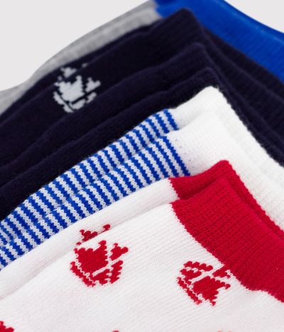 5 paires de chaussettes bébé imprimé bateaux
