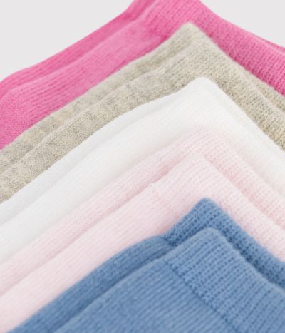 5 paires de chaussettes bébé unies en coton