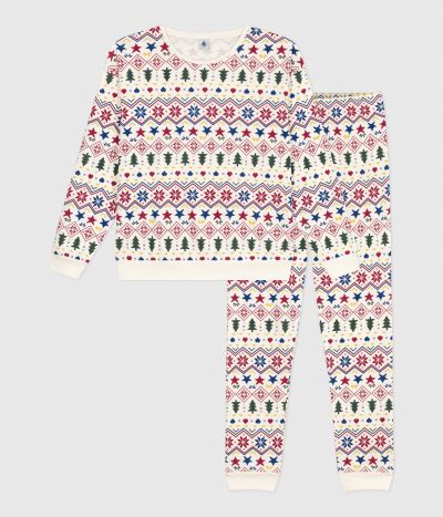 Pyjama femme en coton imprimé Noël