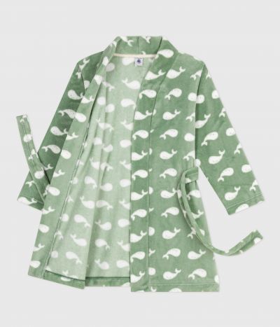 Robe de chambre enfant en polaire imprimé
