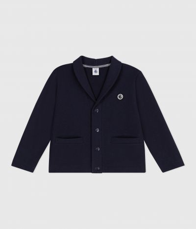 Cardigan enfant en coton uni