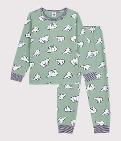 Pyjama enfant en molleton imprimé ours
