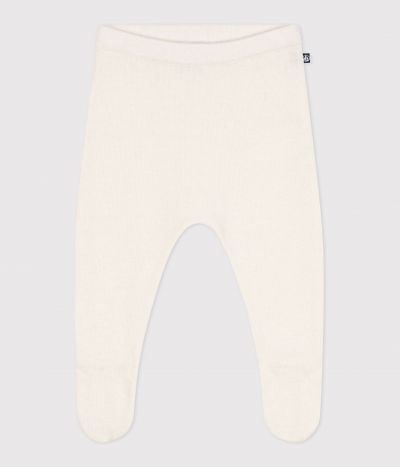 Pantalon bébé en tricot laine et coton