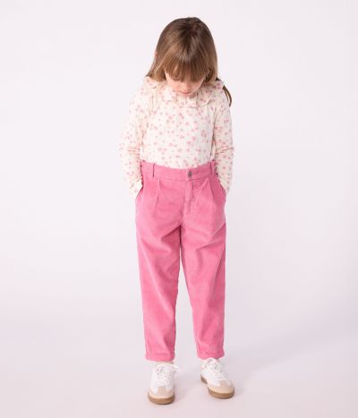 Pantalon enfant en velours uni