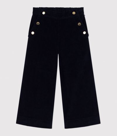 Pantalon enfant en velours uni