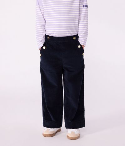 Pantalon enfant en velours uni