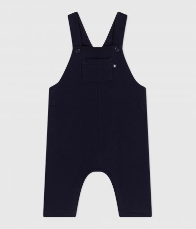 Salopette bébé en coton jambes longues, unie