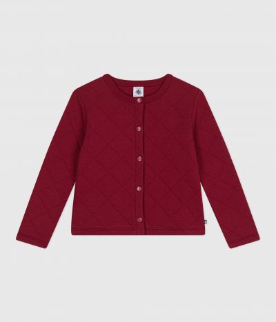 Cardigan enfant en coton uni
