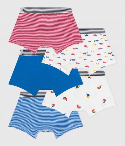Lot de boxers enfant en coton imprimé