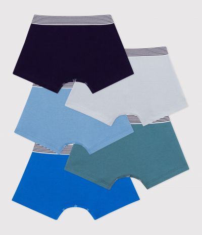 Lot de boxers enfant en coton uni