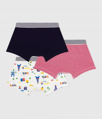 Lot de boxers enfant en coton imprimé Paris