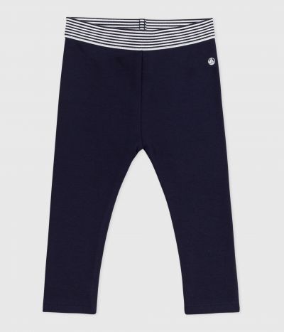 Legging bébé en coton uni