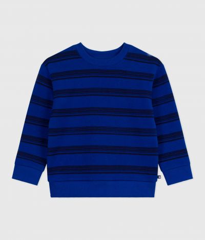 Sweatshirt enfant en coton à rayures