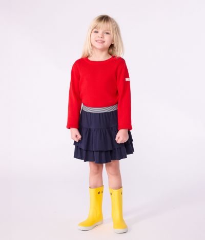 Jupe en coton enfant unie