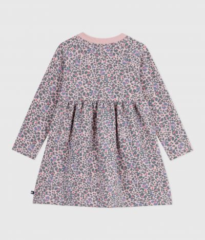 Robe enfant manches longues en coton