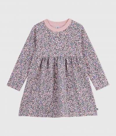Robe enfant manches longues en coton