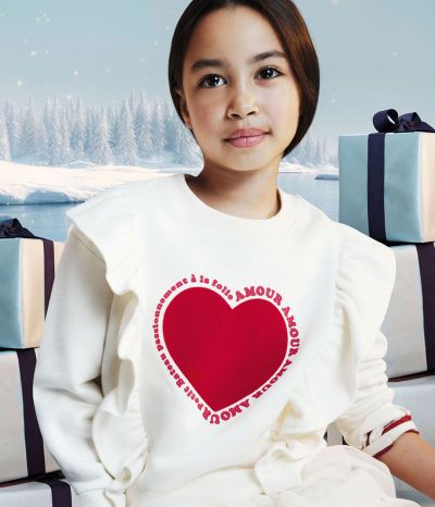 Sweatshirt enfant en coton imprimé