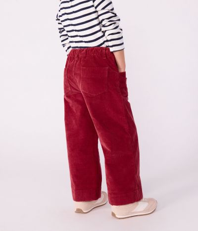 Pantalon enfant en velours uni
