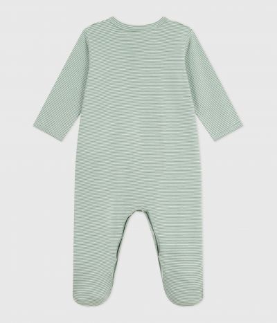 Pyjama bébé en coton à rayures milleraies