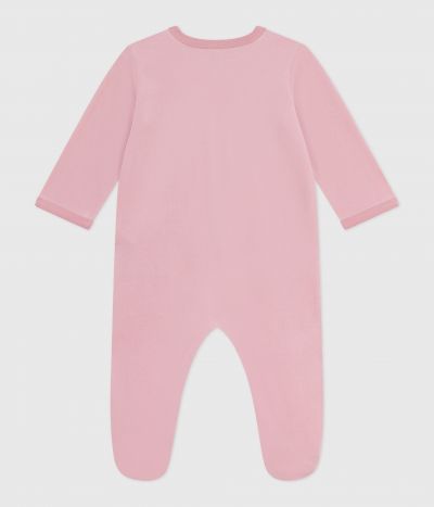 Pyjama bébé en velours uni
