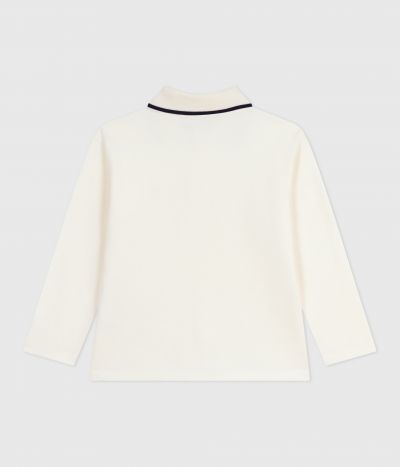 Polo enfant en coton à manches longues imprimé