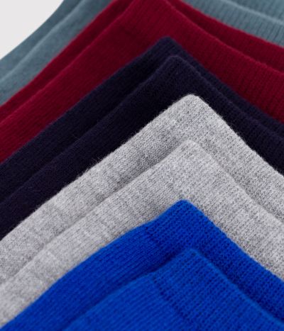 5 paires de chaussettes enfant unies en coton