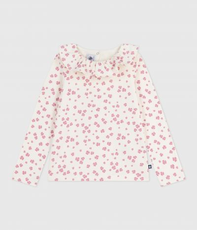 Tee-shirt enfant manches longues en coton imprimé