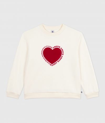 Sweatshirt femme en coton