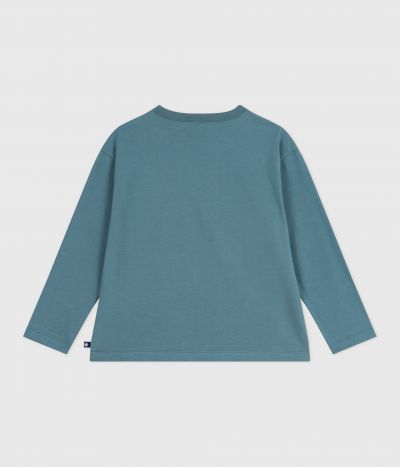 Tee-shirt enfant manches longues en coton imprimé