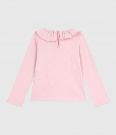 Tee-shirt enfant manches longues en coton uni
