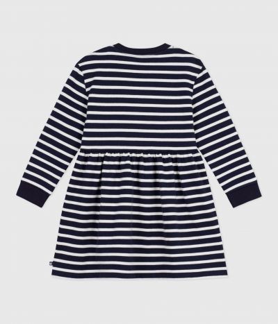 Robe enfant manches longues en coton