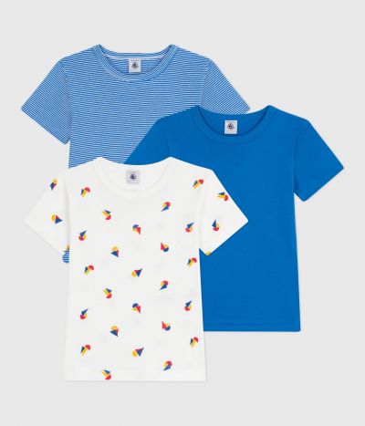 Lot de tee-shirts enfant en coton manches courtes imprimé