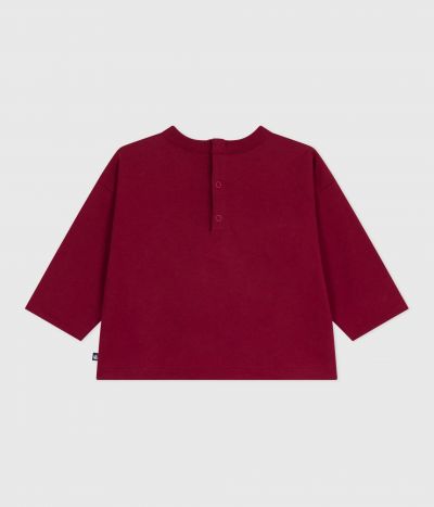 Tee-shirt bébé en coton à manches longues, motif chat