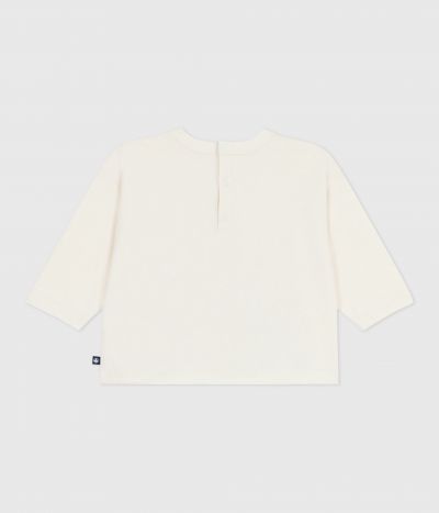 Tee-shirt bébé en coton à manches longues, motif chat