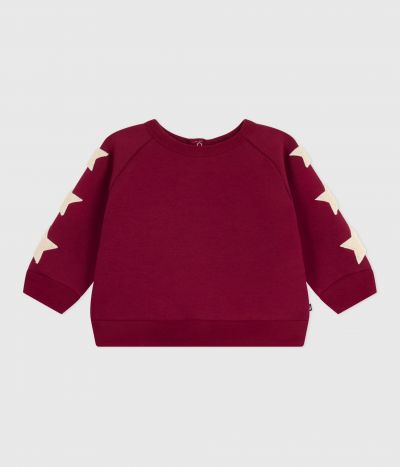 Sweatshirt bébé en coton doux et chaud motif étoiles