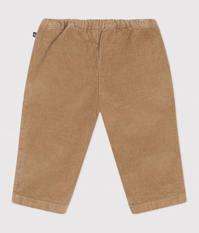 Pantalon bébé en velours uni