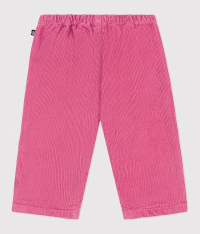 Pantalon bébé en velours uni