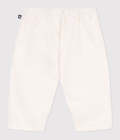Pantalon bébé en velours uni