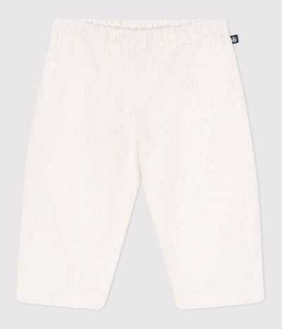 Pantalon bébé en velours uni