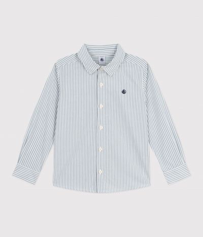Chemise enfant en coton à rayures